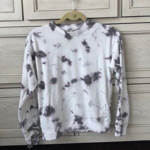 Tie dye crew neck sweatshirt